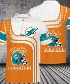 Miami Dolphins Casual Polo Shirt Gifts for Fans