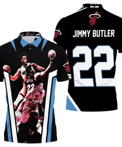 Miami Heat Jimmy Butler 22 Signed For Fan Polo Shirt