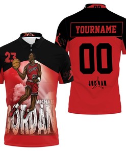Michael Jordan 23 Chicago Bull Legend Of Nba Polo Shirt