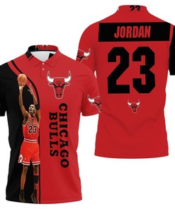 Michael Jordan 23 Chicago Bulls Legend Printed For Fan 3D Polo Shirt