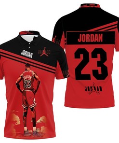 Michael Jordan 23 Chicago Bulls Standings 3D Polo Shirt