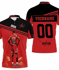 Michael Jordan 23 Chicago Bulls Standings Polo Shirt