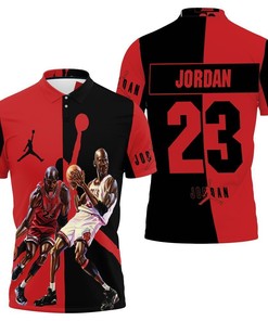 Michael Jordan 23 Legend Of Chicago Bulls 3D Polo Shirt