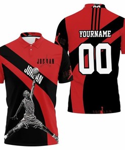 Michael Jordan Chicago Bulls Jump Shot Polo Shirt