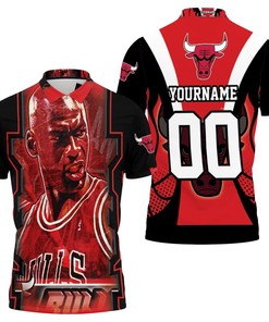 Michael Jordan Chicago Bulls Legend 23 Polo Shirt