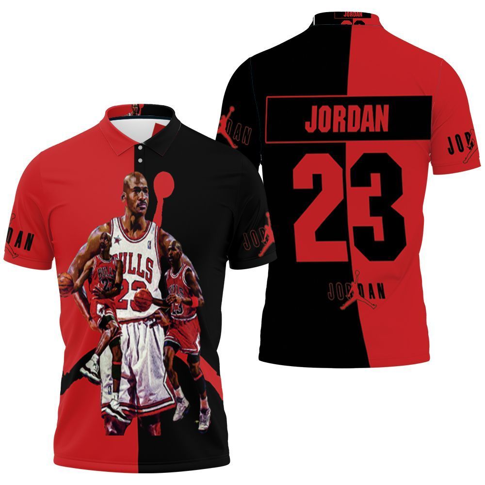 Michael Jordan Chigago Bulls 23 Legend 3D Polo Shirt