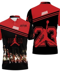 Michael Jordan Jump Shot Signature 3D Polo Shirt