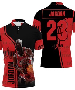 Michael Jordan Legend Of Chicago Bulls Nba 3D Polo Shirt