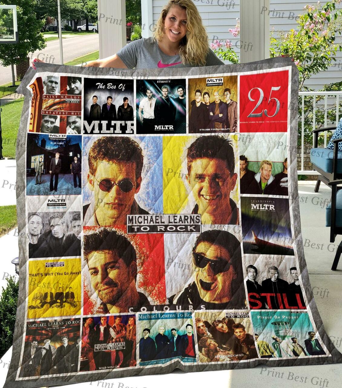 Michael Learns To Rock Quilt Bedding Set Blanket Bedroom Decor, Gifts for Family