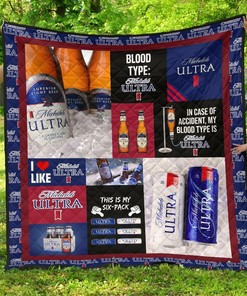 Michelob Ultra Funny Gift Idea For Beer Lover Quilt Bedding Set Bedroom Decor, Gifts for Family