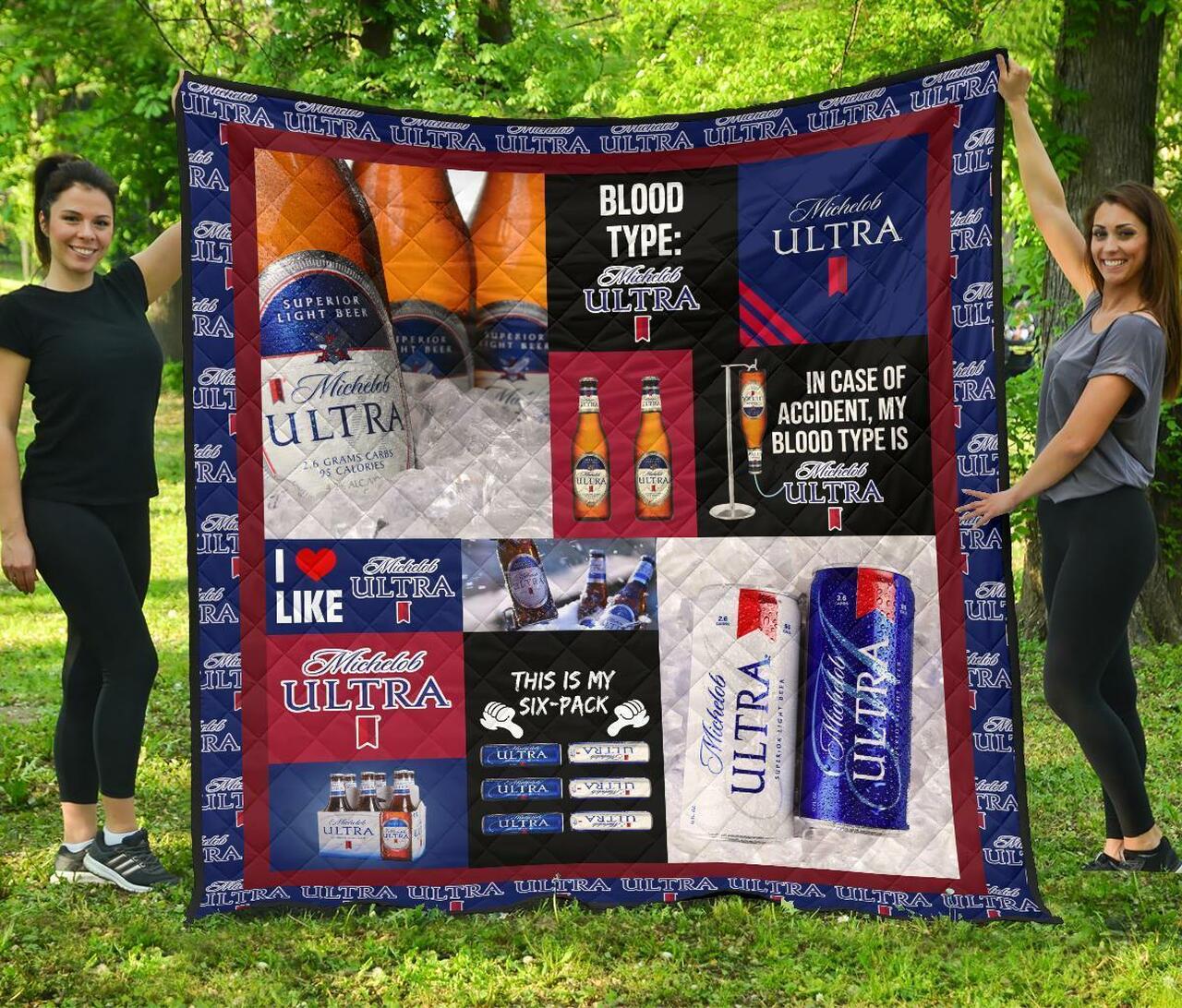 Michelob Ultra Funny Gift Idea For Beer Lover Quilt Bedding Set Bedroom Decor, Gifts for Family