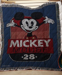 Mickey Mouse Classic Tapestry Throw Quilt Bedding Set for Home Decoration and Family Gifts