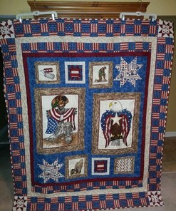 Military Personalized Quilt Bedding Set - Great for Bedroom Decoration and Family Gifts