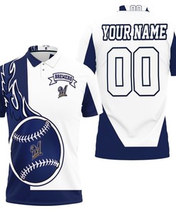 Milwaukee Brewers 3D Personalized Polo Shirt