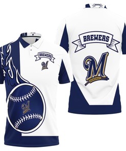 Milwaukee Brewers 3D Polo Shirt