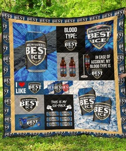 MilwaukeeS Best Ice Funny Gift For Beer Lover Quilt Bedding Set Bedroom Decor, Gifts for Family