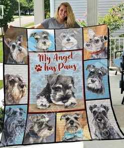 Miniature Schnauzer Personalized Quilt Bedding Set Perfect for Bedroom Decor and Family Gifts