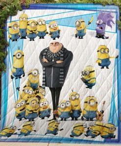 Minions Quilt Bedding Set Bedroom Decor, Gifts for Family