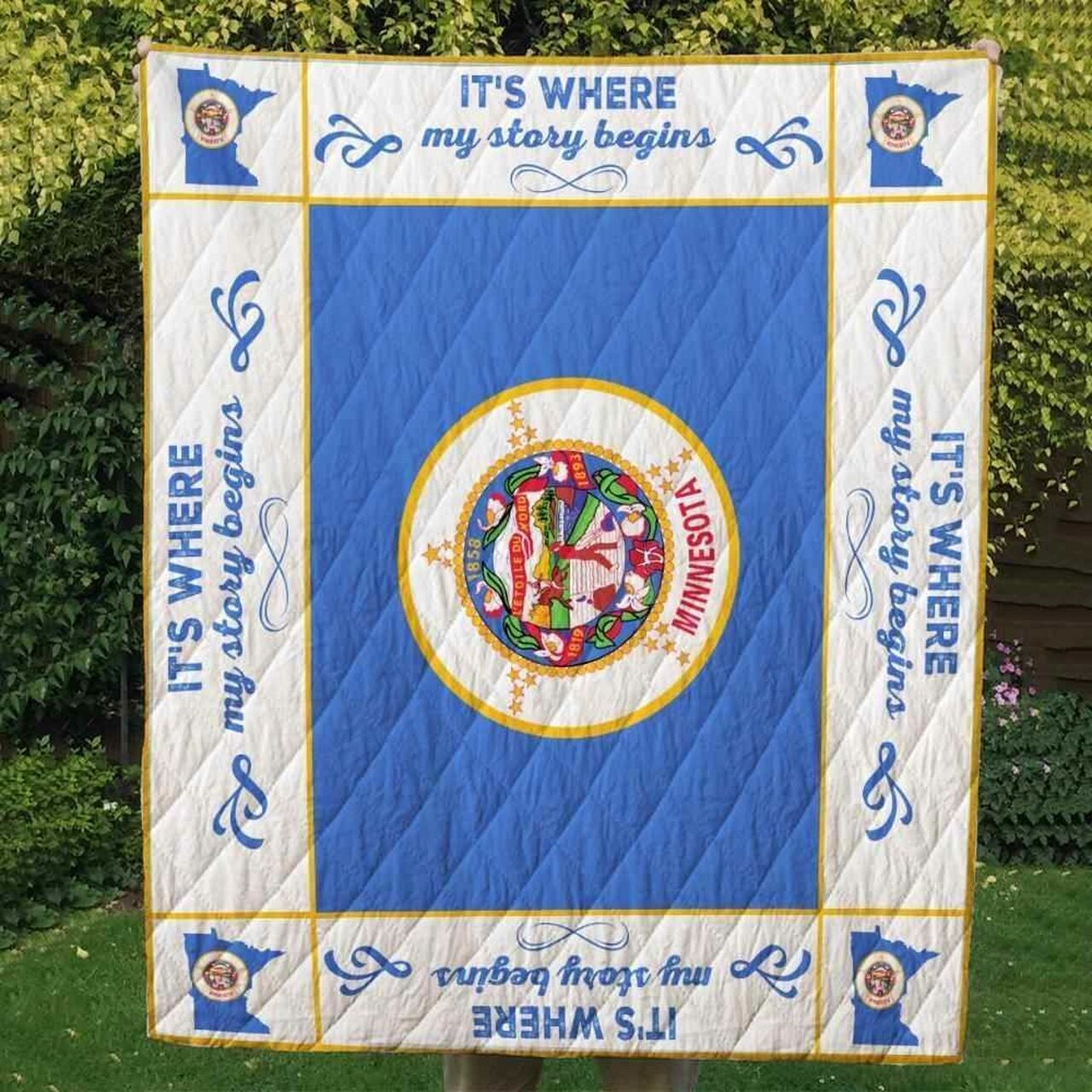 Minnesota Blanket Quilt Bedding Set for Home Decoration, Great for Bedroom Decor and Family Gifts