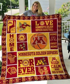 Minnesota Golden Gophers Quilt Bedding Set Blanket - Ideal for Home Decoration and Family Gifts