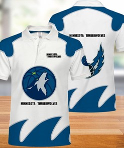 Minnesota Timberwolves Button Up Polo Shirt