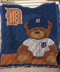 Mlb Field Bear Baby Woven Jacquard Throw Quilt Bedding Set Bedroom Decor, Gifts for Family