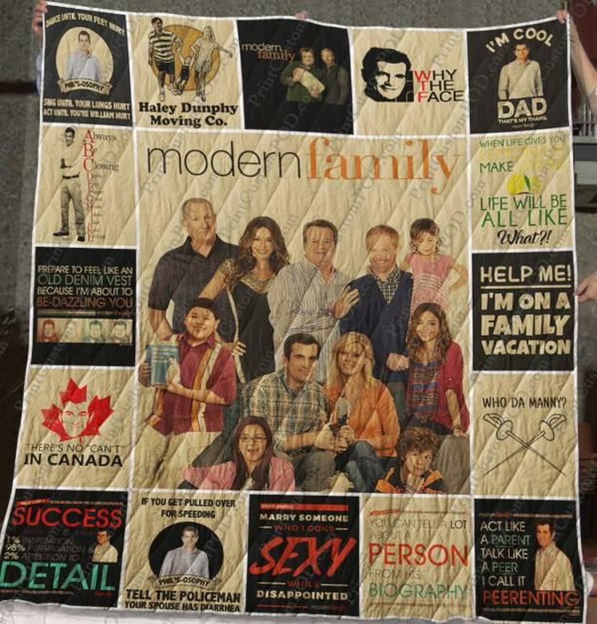 Modern Family Fans, Add Quilt Bedding Set Blanket to Your Bedroom Decor, Gifts for Family