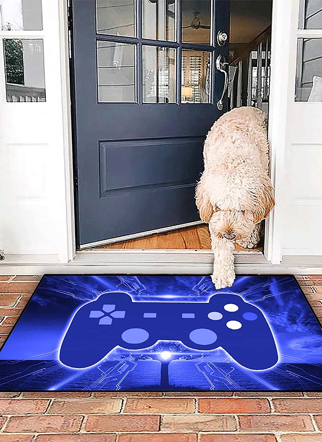 Modern Gaming Area Rugs Boys: 3D Printed Living Room Mat with Gamepad Controller - Image 2