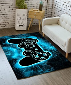Modern Gaming Video Game Controllers Area Rug - Floor Carpet Bathroom Mat