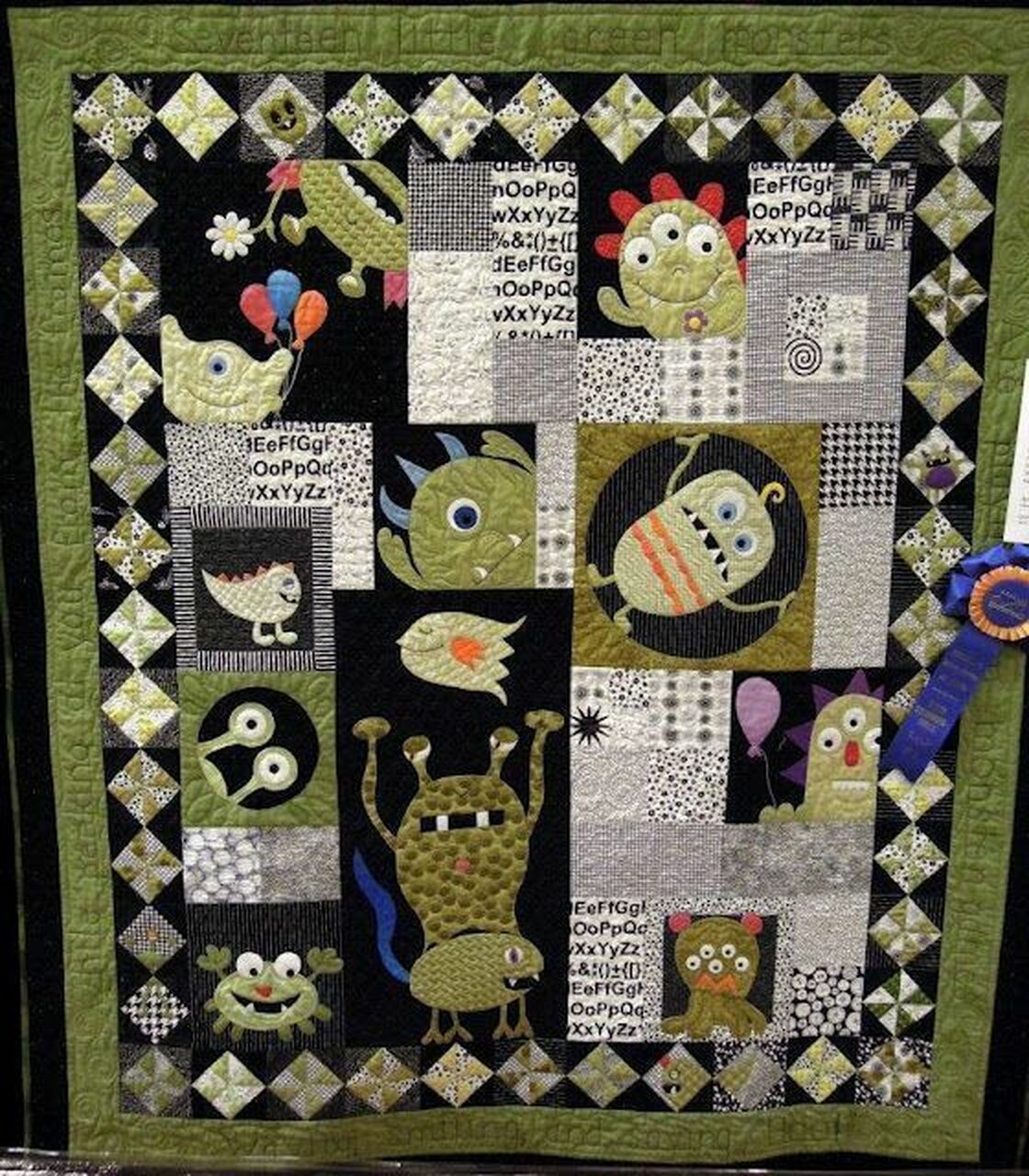 Monster Quilt Bedding Set Bedroom Decor, Gifts for Family