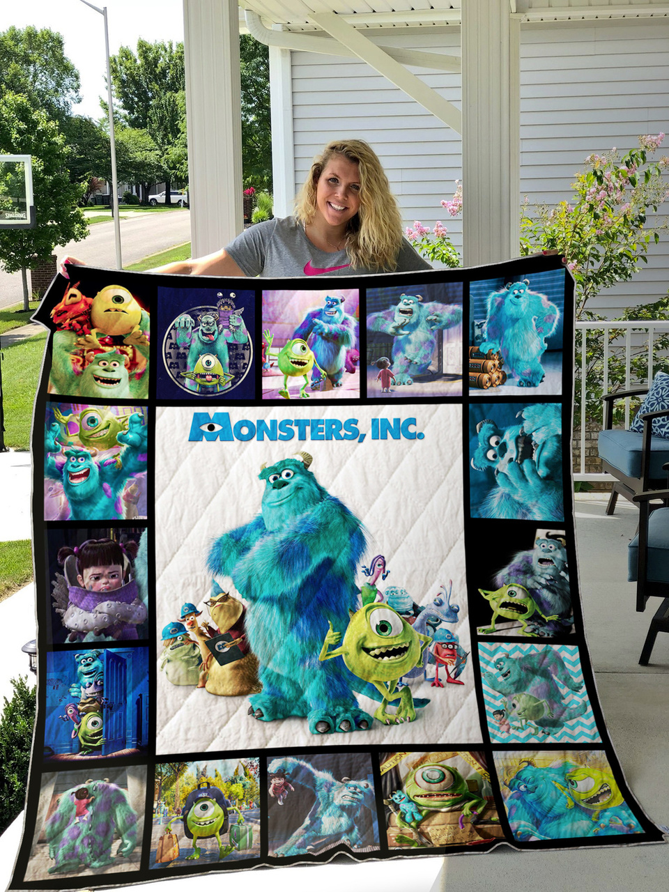 Monsters, Quilt Bedding Set Bedroom Decor, Gifts for Family