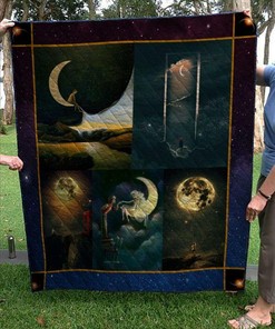 Moon Quilt Bedding Set Bedroom Decor, Gifts for Family
