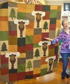 Moose Personalized Quilt Bedding Set for Bedroom Decor and Family Gifts, Perfect for Home Decoration and Picnic