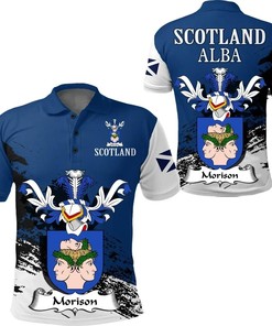 Morison Scottish Family Crest Scotland Special Polo Shirt - Golf Shirt