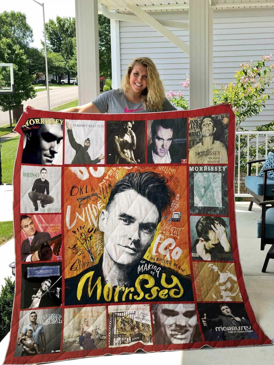Morrissey Style 2 Personalized Quilt Blanket Bedding Set for Home Decoration and Gifts for Family