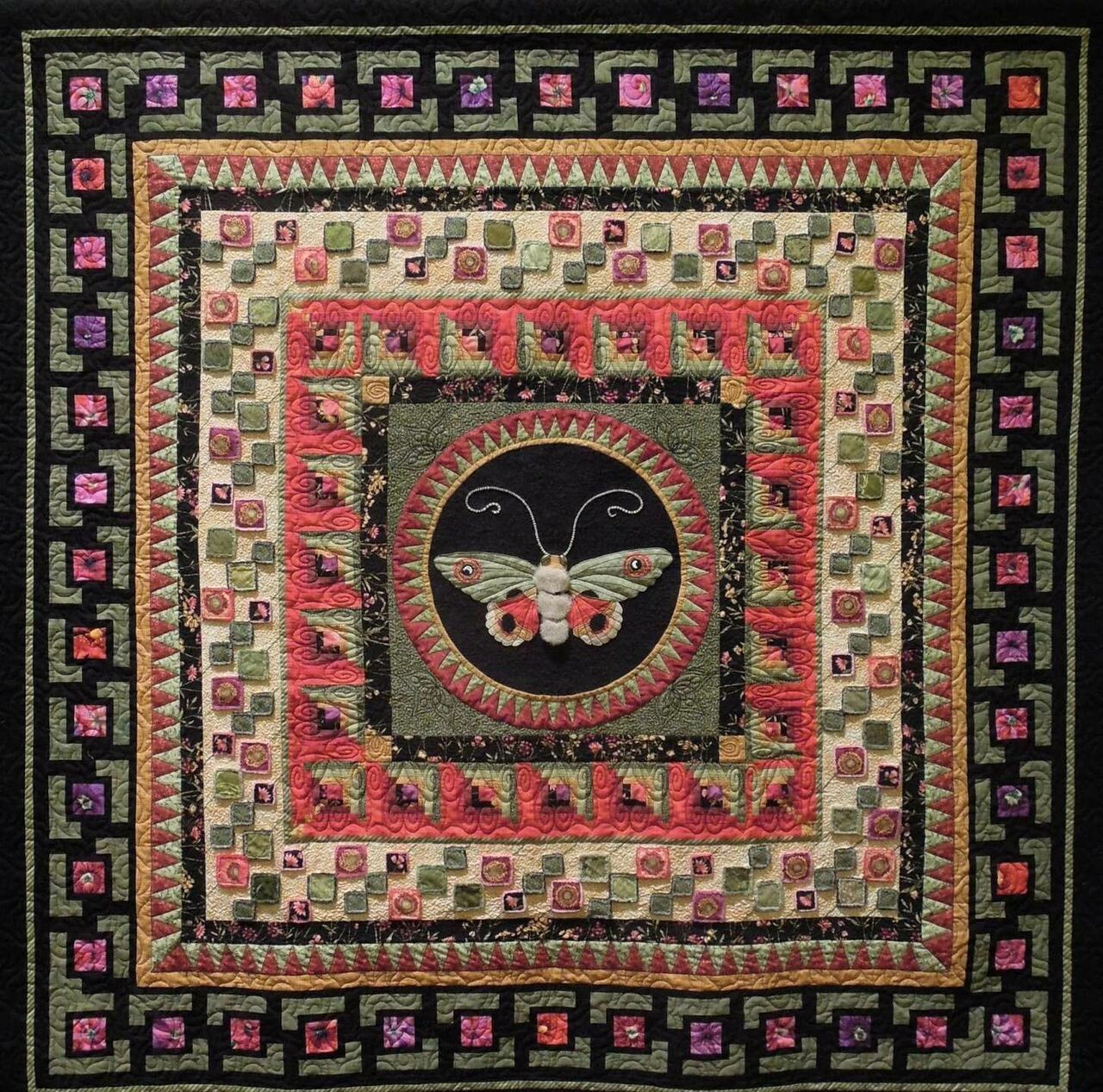 Moth Quilt Bedding Set Bedroom Decor, Gifts for Family