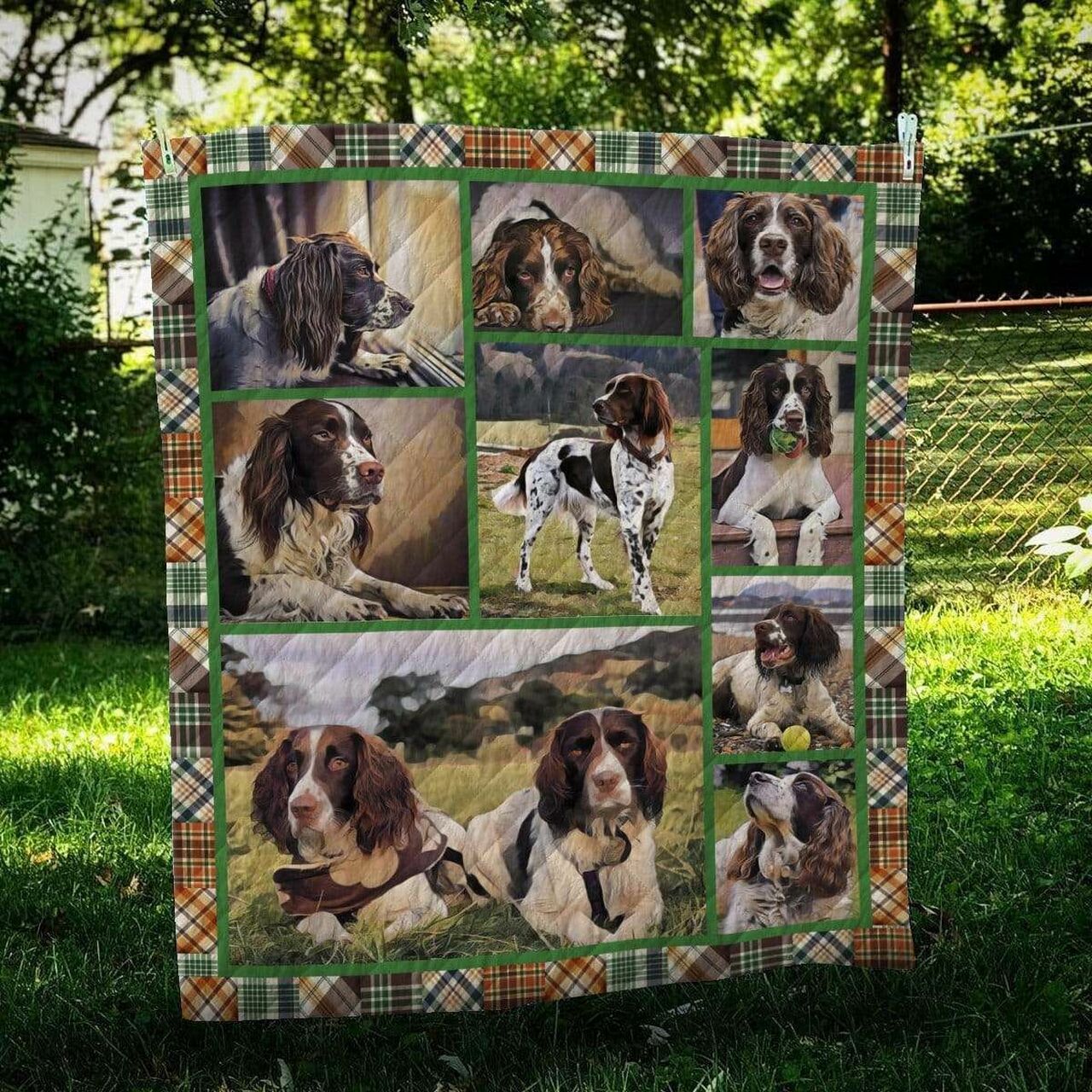 Motivational Pomeranian Quilt Blanket Bedding Set - Suitable for Home Decor and Picnics