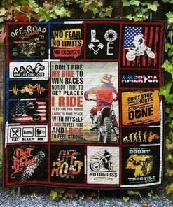 Motocross Tbg Quilt Bedding Set Blanket - Suitable for Home Decoration and Gifts for Fans