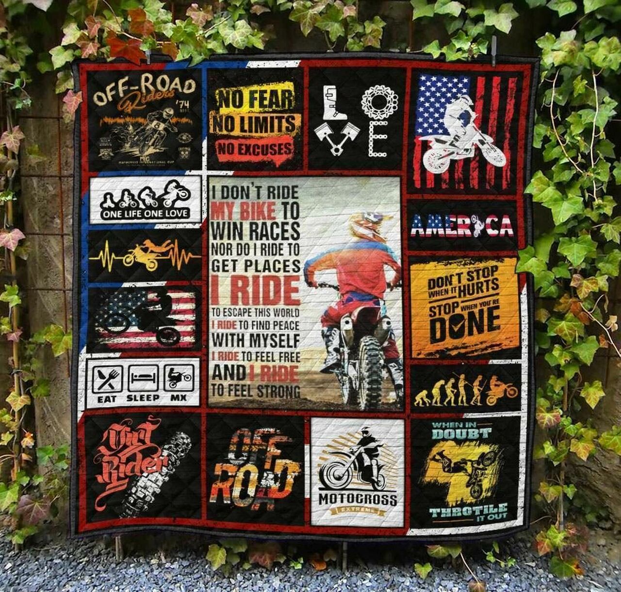 Motocross Tbg Quilt Bedding Set Blanket - Suitable for Home Decoration and Gifts for Fans