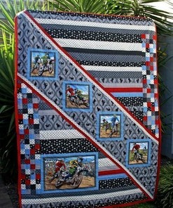 Motorbike Quilt Bedding Set Bedroom Decor, Gifts for Family