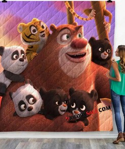 Movie Boonie Bears The Big Top Secret V 3D Customized Personalized Quilt Bedding Set Blanket