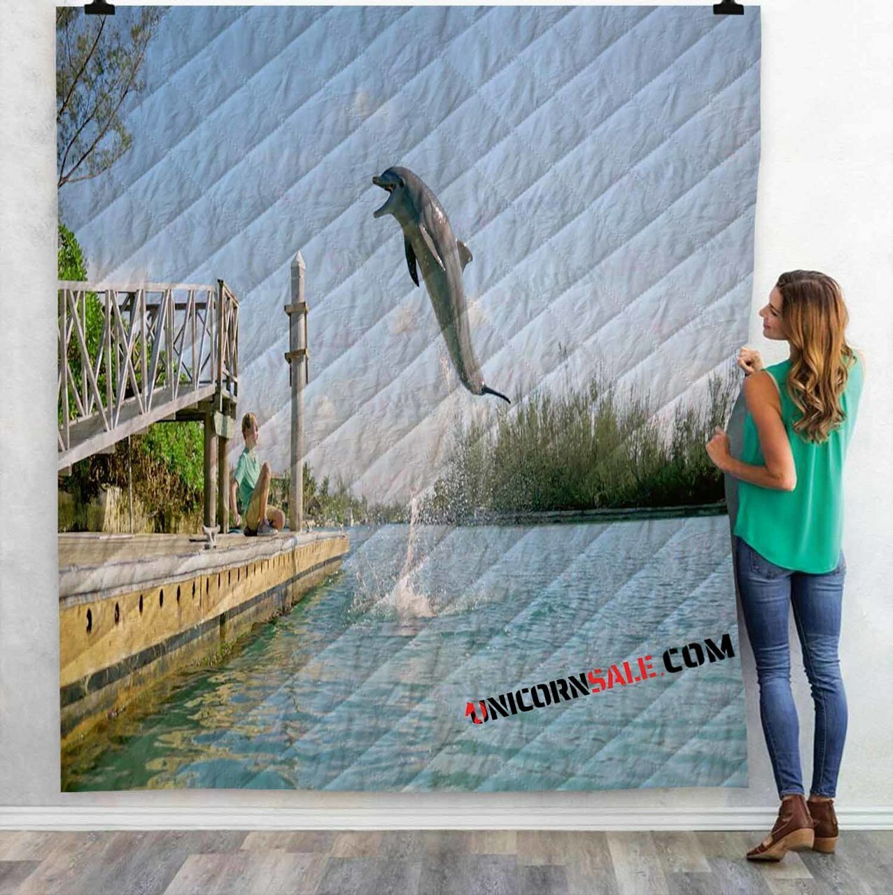 Movie Dolphin Kick N 3D Customized Personalized Quilt Bedding Set Blanket