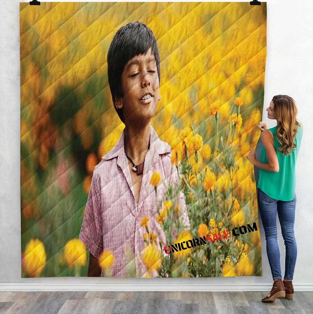 Movie Halla Bol N 3D Customized Personalized Quilt Bedding Set Blanket Bedroom Decor, Gifts for Family