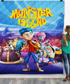 Movie Monster Island 3D Customized Personalized Quilt Bedding Set Blanket