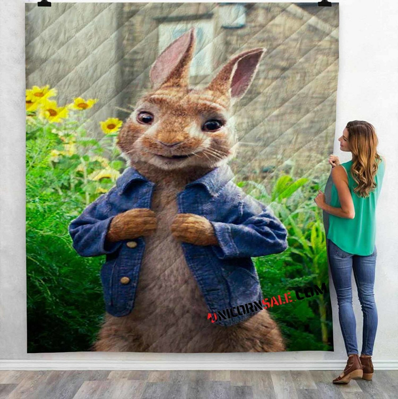 Movie Peter Rabbit 3D Customized Personalized Quilt Bedding Set Blanket Bedroom Decor, Gifts for Family