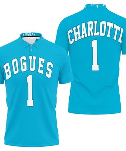 Muggsy Bogues Charlotte Hornets 1992-93 Hardwood Classics Teal Jersey Polo Shirt