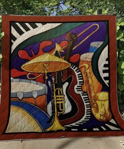 Music Quilt Bedding Set Bedroom Decor, Gifts for Family