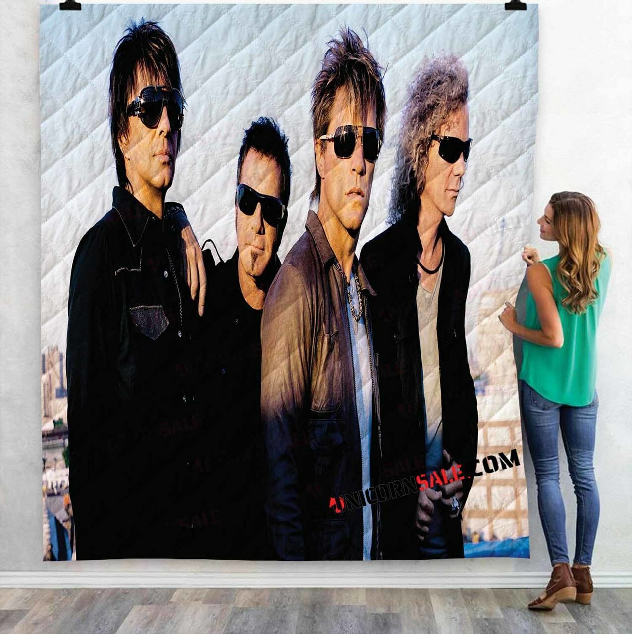 Musical Artists 80S Bon Jovi 3N 3D Customized Personalized Quilt Bedding Set Blanket