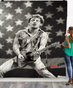 Musical Artists 80S Bruce Springsteen 1D 3D Customized Personalized Quilt Bedding Set Blanket
