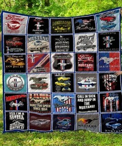 Mustang Lovers, Add Quilt Bedding Set Blanket to Your Bedroom Decor, Great for Family Gifts